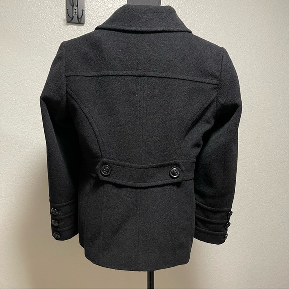 St.John’s Bay Women’s Black Wool Blend Peacoat MEDIUM - Picture 5 of 9
